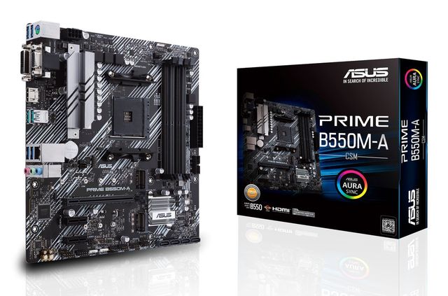 ASUS Prime B550M-A/CSM - AMD - Presa AM4 - 3rd Generation AMD Ryzen™ 3 - 3rd Ge…