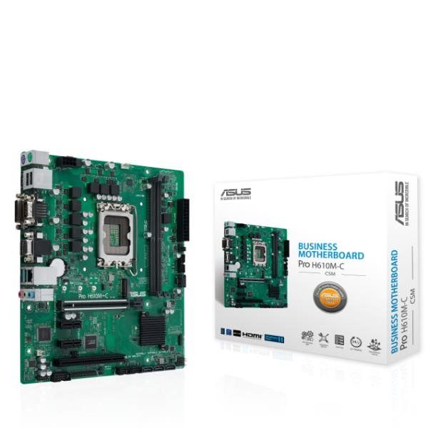 ASUS Pro H610M-C-CSM - Scheda madre - micro ATX - zoccolo LGA1700 - H610 Chipse…