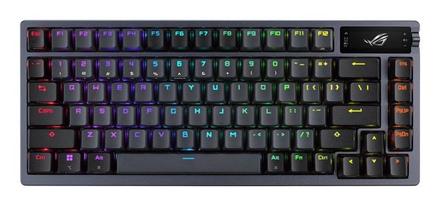 ASUS ROG Azoth tastiera Gaming USB + RF Wireless + Bluetooth Nero