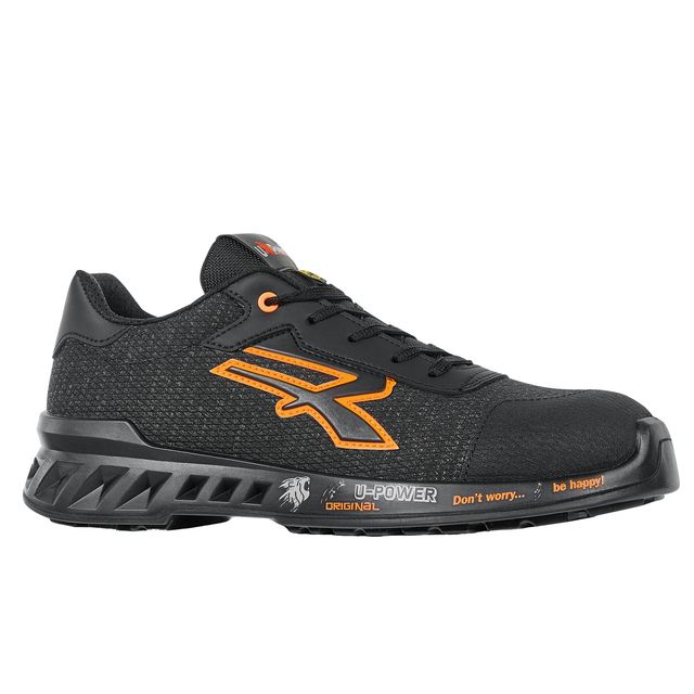 Calzatura di sicurezza Bruce - S1PS FO SR ESD - numero 40 - nero/arancione - U-…