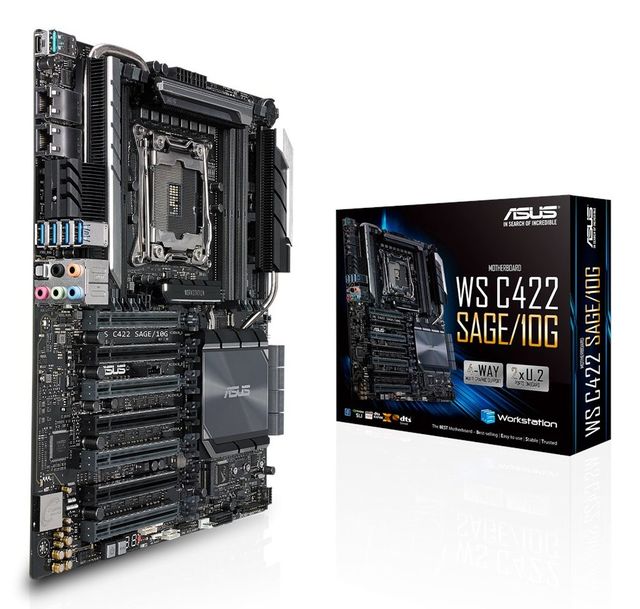 ASUS WS C422 SAGE/10G - Scheda madre - SSI CEB - LGA2066 Socket - C422 Chipset …
