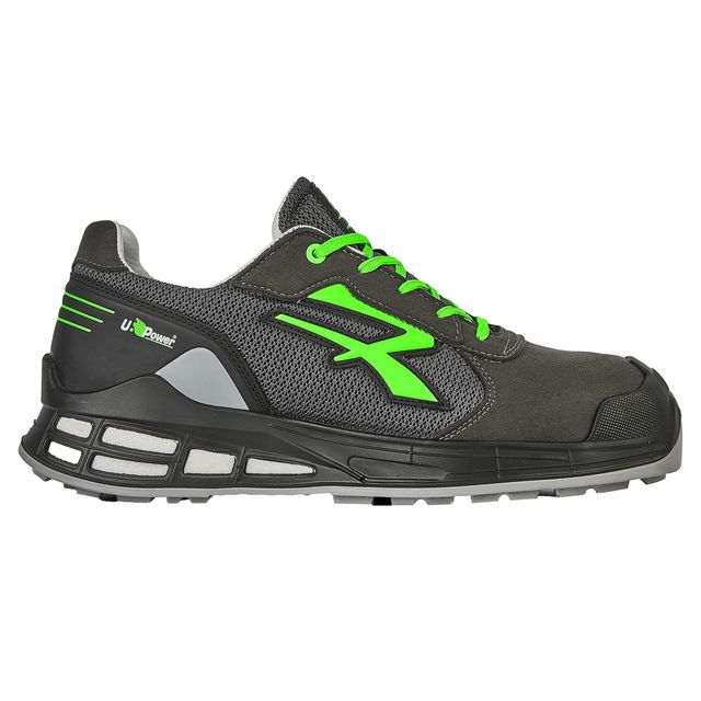 Calzatura di sicurezza Egon S1P - numero 48 - nylon/pelle scamosciata - nero/ve…