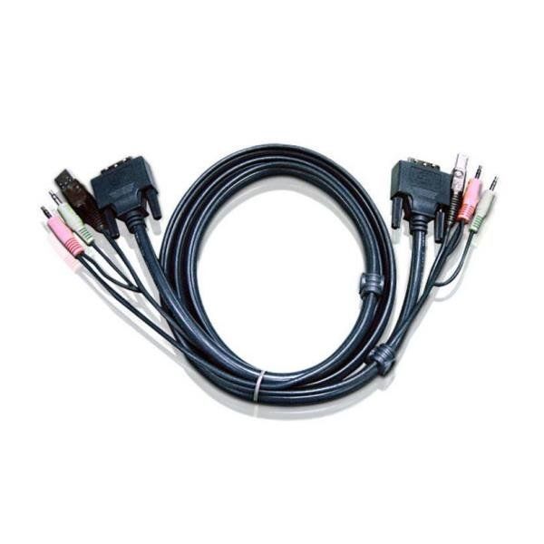 ATEN 2L-7D02UI - Cavo audio / video / USB - USB, mini-phone stereo 3.5 mm, DVI-…