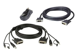 ATEN 2L-7D03UDX5 cavo per tastiera, video e mouse Nero