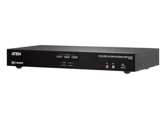 ATEN CS1842-AT-G switch per keyboard-video-mouse (kvm) Nero