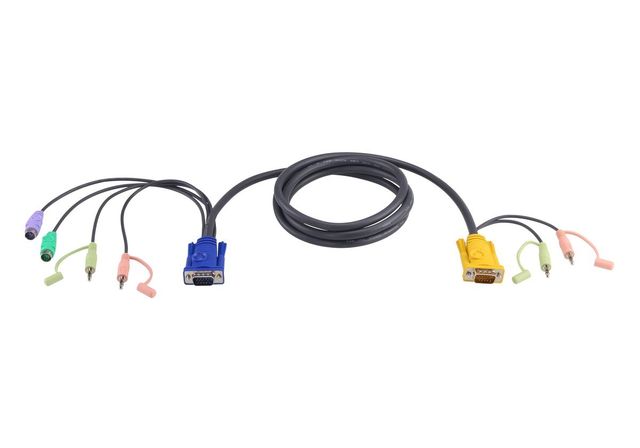 ATEN Cavo KVM PS/2 con SPHD 3 in 1 e Audio – 1,8 m - 1,8 m - PS/2 - PS/2 - VGA …