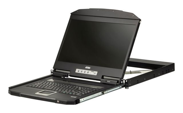 ATEN SINGLE RAIL WIDESCREEN 18.5" US