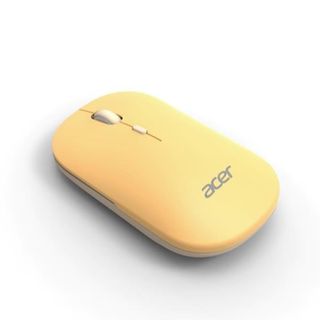 Acer AMR130, Ambidestro, RF senza fili + Bluetooth, 1600 DPI, Giallo