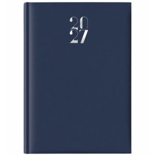 Agenda giornaliera 2027 Egadi s/d separati copertina gommata A4 blu - 27-512FT-…