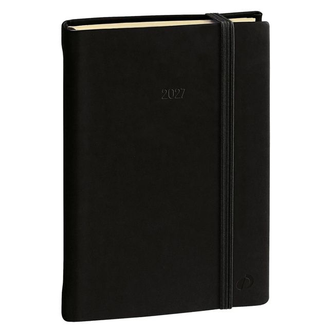 Agenda giornaliera Daily 21 Prestige 15x21cm Silk nero 2027 Quo Vadis