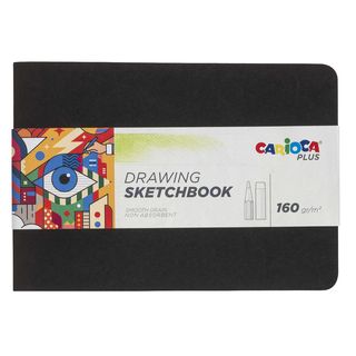 Album Sketchbook rilegato - A5 - 160 gr - 20 fogli - Carioca Plus