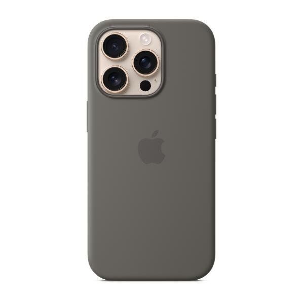 Apple - Cover per cellulare - compatibile MagSafe - silicone - Stone Grey - per…