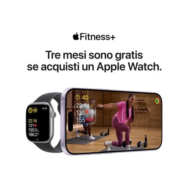 Apple Watch SE (3nd generation) SE 3 GPS 40mm Cassa Alluminio Mezzanotte con Sp…