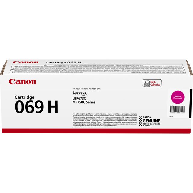 Canon 069H - Alta resa - magenta - originale - scatola - cartuccia toner - per …