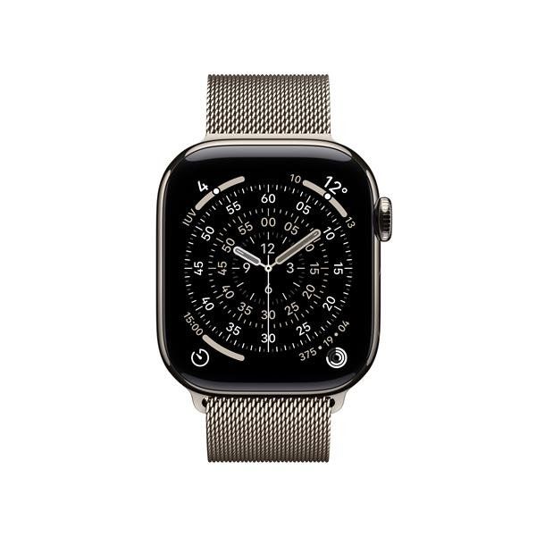 Apple Watch Series 11 GPS + Cellular 42mm Cassa Titanio con Loop in maglia Mila…