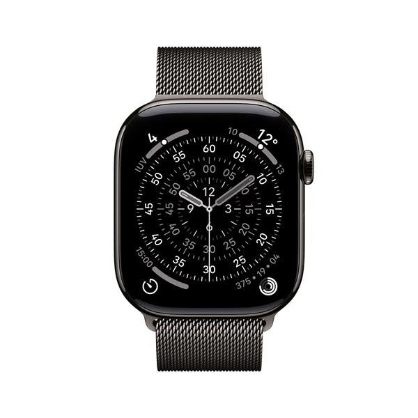 Apple Watch Series 11 GPS + Cellular 46mm Cassa Titanio Ardesia con Loop Milane…