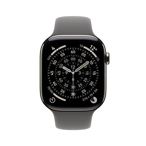 Apple Watch Series 11 GPS + Cellular 46mm Cassa Titanio con Band Grigio Pietra …