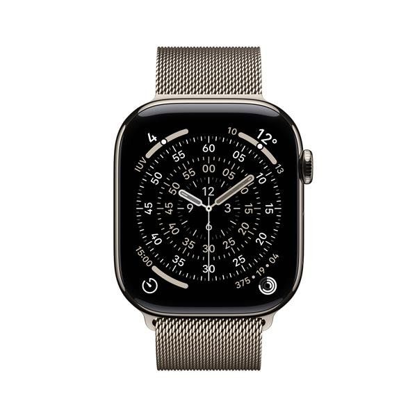 Apple Watch Series 11 GPS + Cellular 46mm Cassa Titanio con Loop Milanese Natur…
