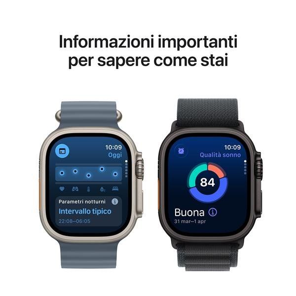 Apple Watch Ultra 3 GPS + Cellular 49mm Cassa Titanio with Anchor Blue Ocean Ba…