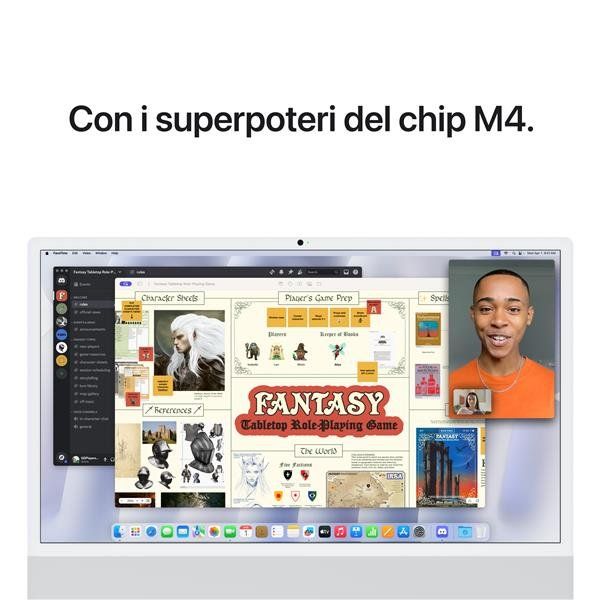 Apple iMac with 4.5K Retina display - All-in-one M4 fino a - RAM 16 GB - SSD 25…