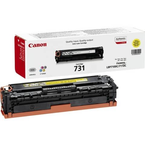 Canon 731 Y - Giallo - originale - cartuccia toner - per i-SENSYS LBP7100Cn, LBP7110Cw, MF623Cn, MF628Cw, MF8230Cn, MF8280Cw