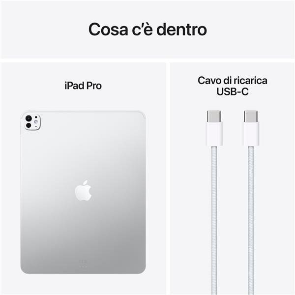 Apple iPad Pro 13ʺ Pro Wi‑Fi 1TB display nanotexture Argento, 33 cm (13ʺ), 2752…
