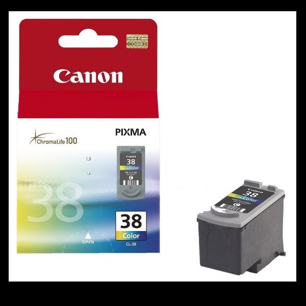 Canon CL-38 - 9 ml - colore (ciano, magenta, giallo) - originale - cartuccia d'…