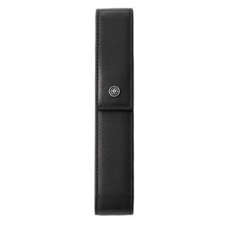 Astuccio Portapenne c/chiusura magnetica vera pelle Saffiano nero Cross