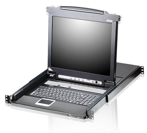 Aten CL1000M-ATA-ITG PS/2 VGA 17" LCD Console con tastiera italiana