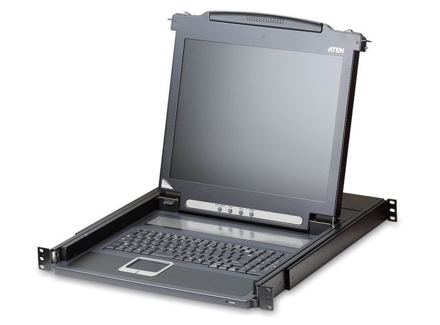 Aten CL1000M-ATA-SG PS/2 VGA 17" LCD Console con tastiera spagnola
