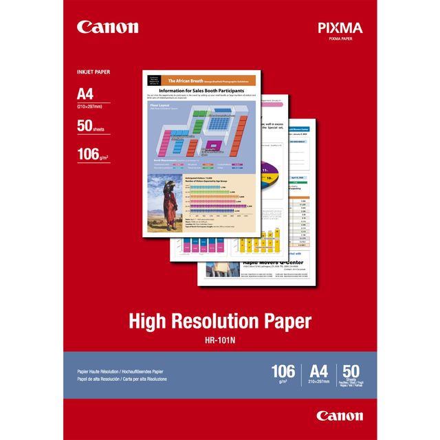 Canon HR-101 - A4 (210 x 297 mm) 50 fogli carta comune - per i-SENSYS LBP673; P…
