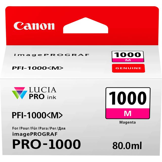 Canon PFI-1000 M - 80 ml - magenta - originale - serbatoio inchiostro - per ima…