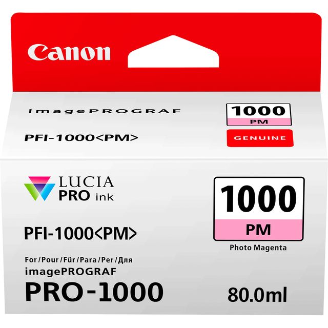 Canon PFI-1000 PM - 80 ml - magenta per foto - originale - serbatoio inchiostro…