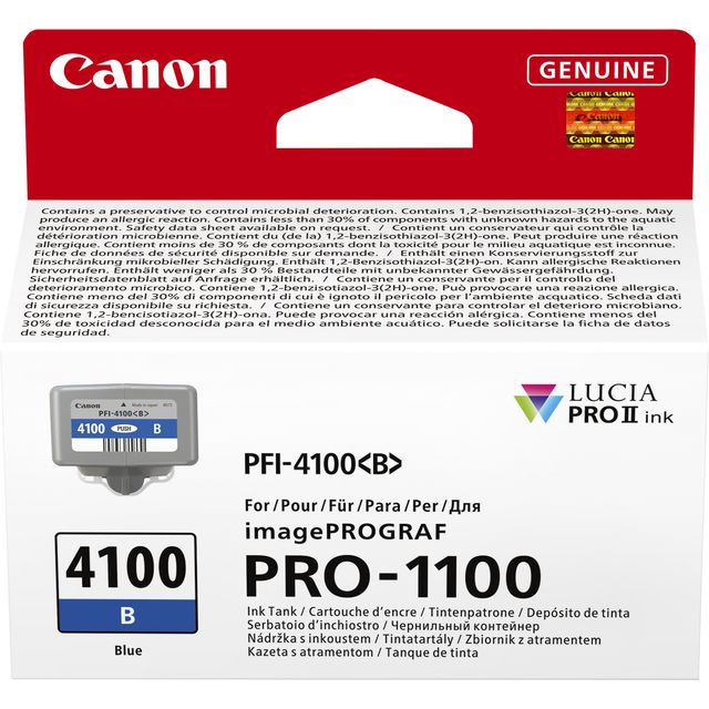 Canon PFI-4100 B - 80 ml - blu - originale - confezione da appendere - serbatoi…