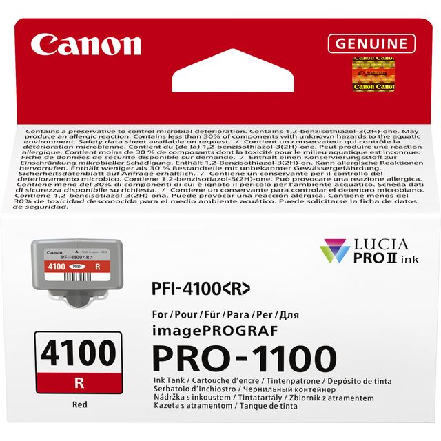 Canon PFI-4100 R - 80 ml - rosso - originale - confezione da appendere - serbat…