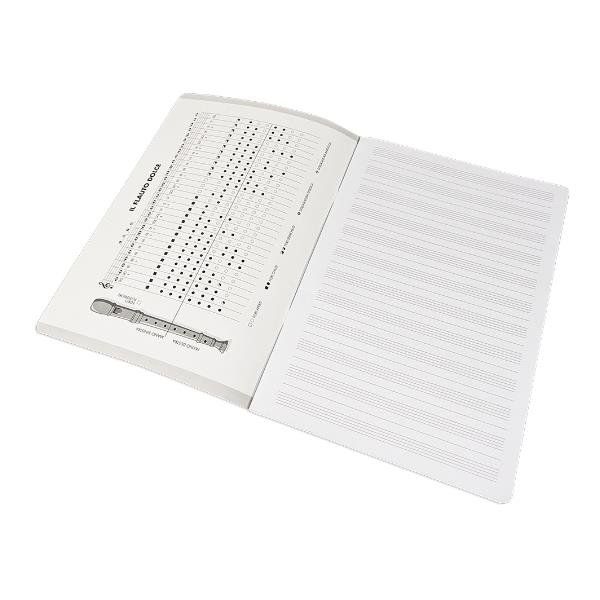 BE MORE ALBUM MUSICA 90 GR 210X297 mm A4 16 FOGLI RIGATURA PENTAGRAMMA TURCHESE…