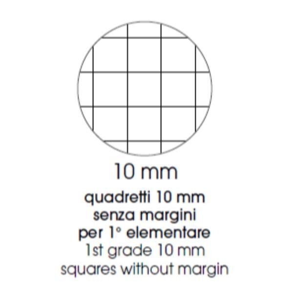 BE MORE CARTONATO COLOR QUADERNO MAXI 80GR 210X297 mm A4 96 FOGLI A QUADRETTI 1…