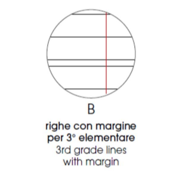 BE MORE CARTONATO COLOR QUADERNO MAXI 80GR 210X297 mm A4 96 FOGLI A RIGHE 0B CO…