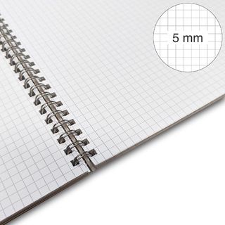 BE MORE MEOW MAXI QUADERNO SPIRALATO 80 GR 210X297 mm A4 60 FOGLI A QUADRETTI 5…