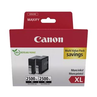 Canon PGI-2500XL BK Twin Pack - Confezione da 2 - 70.9 ml - XL - nero - origina…