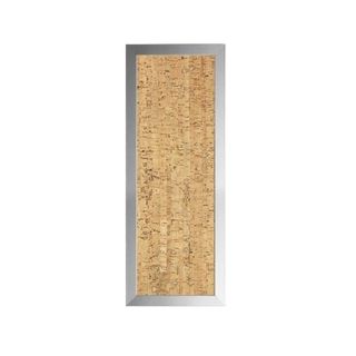 BI-OFFICE FLOW SILVER LAVAGNA IN SUGHERO DECO 60X20 CM CORNICE ARGENTATA