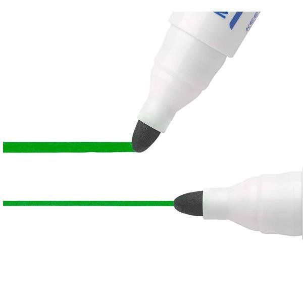 BIC VELLEDA 1701 MARCATORE PER LAVAGNA ECO VERDE PUNTA TONDA 1.5 mm CONF 12 Pz.