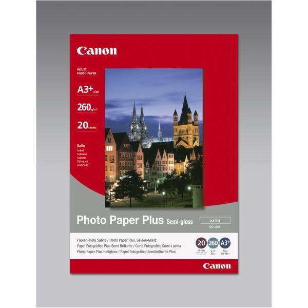 Canon Photo Paper Plus SG-201 - Semi-lucida - A3 plus (329 x 423 mm) - 260 g/m²…