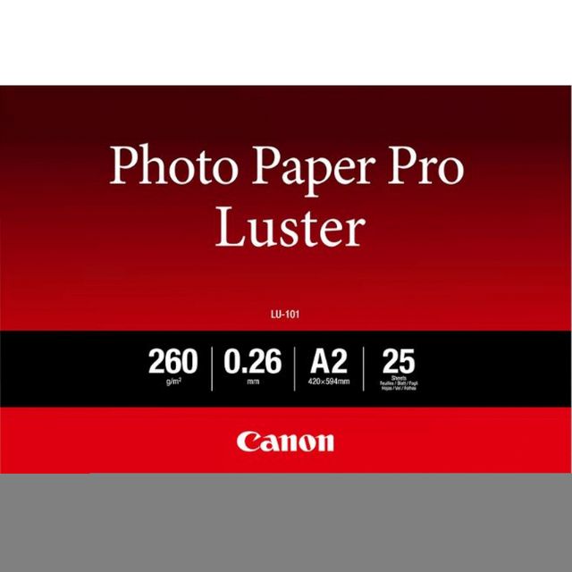 Canon Photo Paper Pro Luster LU-101 - Brillante - 260 micron - A2 (420 x 594 mm…