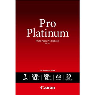 Canon Photo Paper Pro Platinum - A3 (297 x 420 mm) - 300 g/m² - 20 fogli carta …