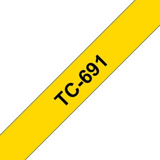 BROTHER TC691 NASTRO TC NERO / GIALLO
