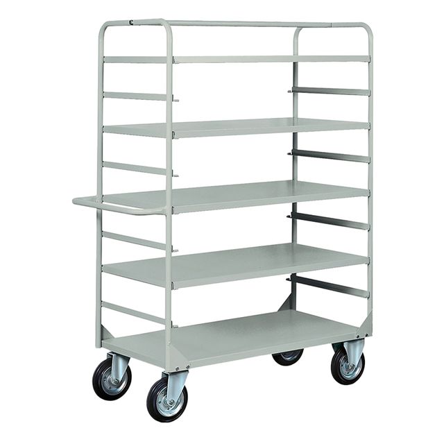 Carrello da lavoro - 4 piani estraibili - 132 x 67 x 177 cm - 450 kg - grigio -…