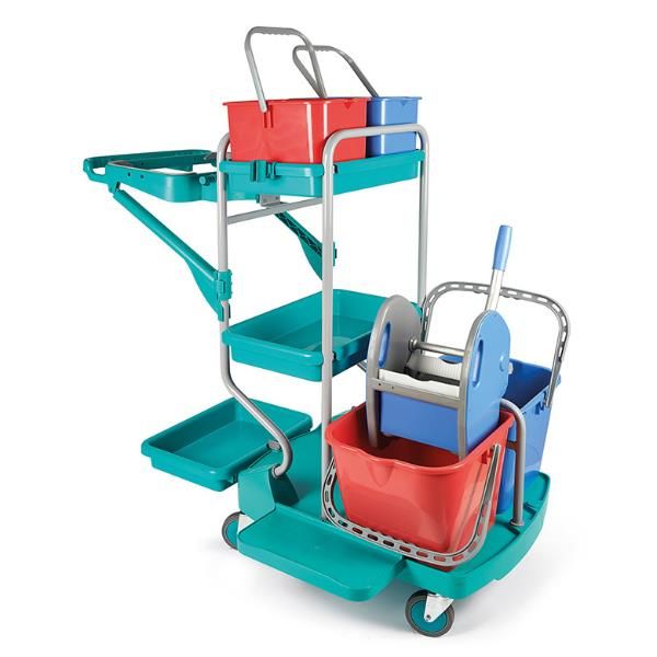 Carrello per pulizie professionali Evolution - 48 L - 67,5 x119 x115 cm - Perfe…