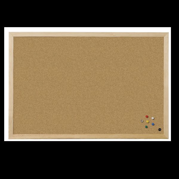 Bi-Office Budget Wood - Bacheca - montabile a parete - 600 x 450 mm - sughero -…