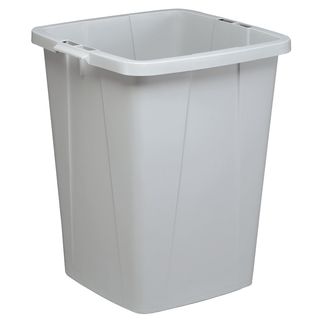 Bidone grigio DURABIN quadrato in PP con maniglie per il trasporto 90 lt Durable